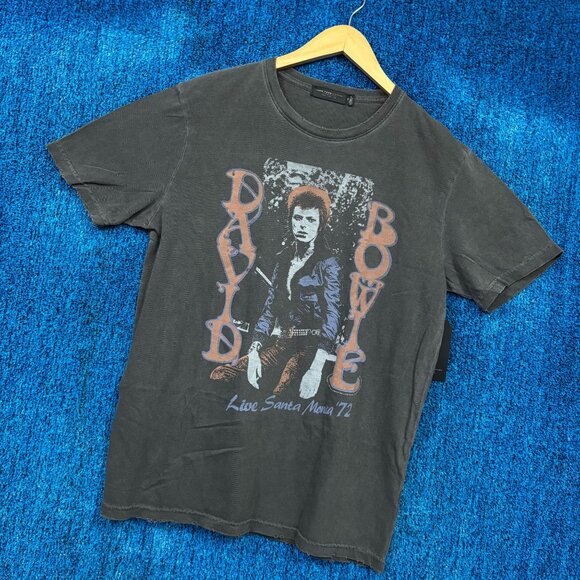 David Bowie Live In Santa Monica 72 Rock T-Shirt Size Medium - Picture 3 of 4